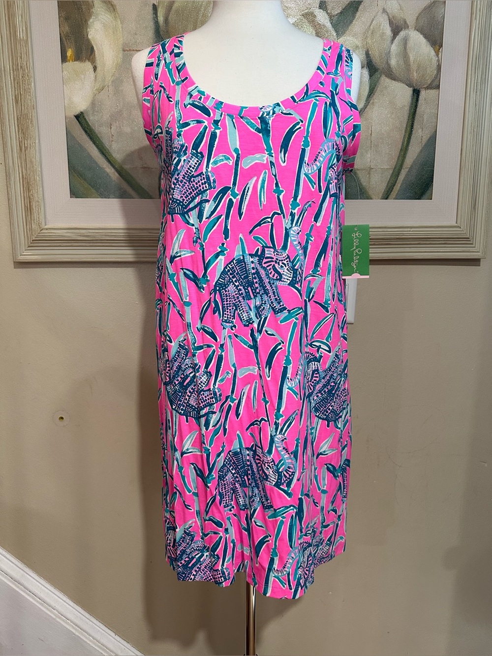 NWT Lilly Pulitzer Raylee Dress Mandavilla Pink Extra Lucky Size Medium - Picture 1 of 10